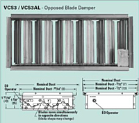 Model VCS3 Opposed Blade Dampers